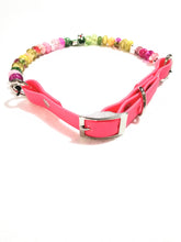 Load image into Gallery viewer, Tropical beaded biothane collar small to xxl 175lbs pull weight capacity