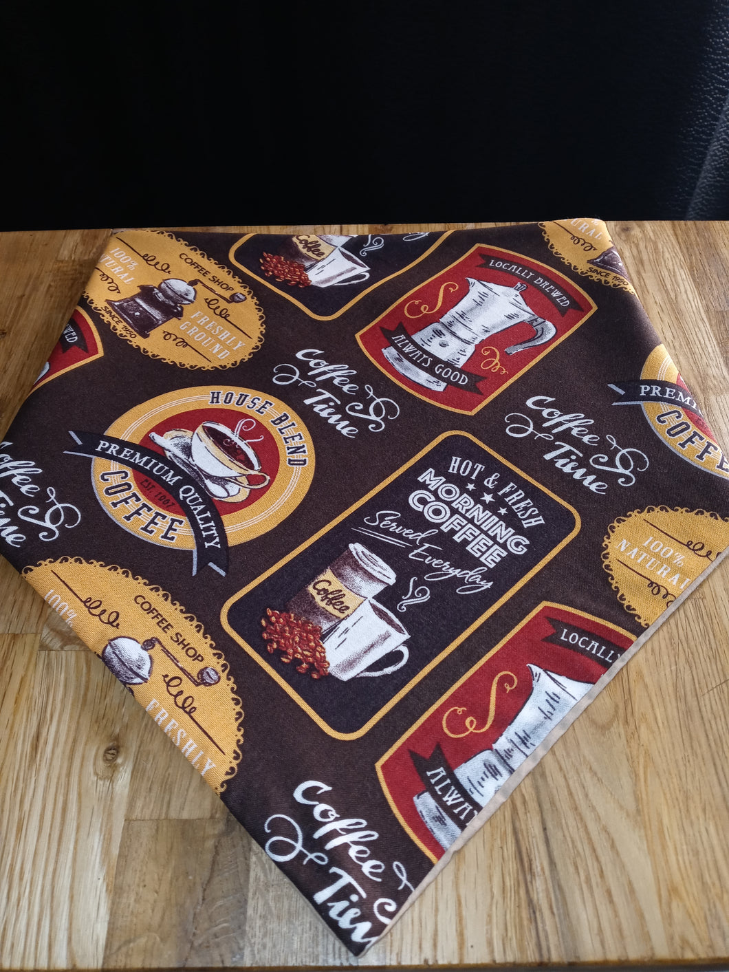 Coffee house xl dogs bandana