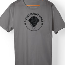 Load image into Gallery viewer, Short sleeve t shirt with bowiedanedanas logo mens and womens sm-xxxl
