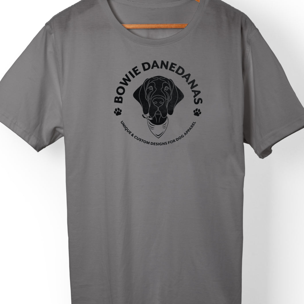 Short sleeve t shirt with bowiedanedanas logo mens and womens sm-xxxl