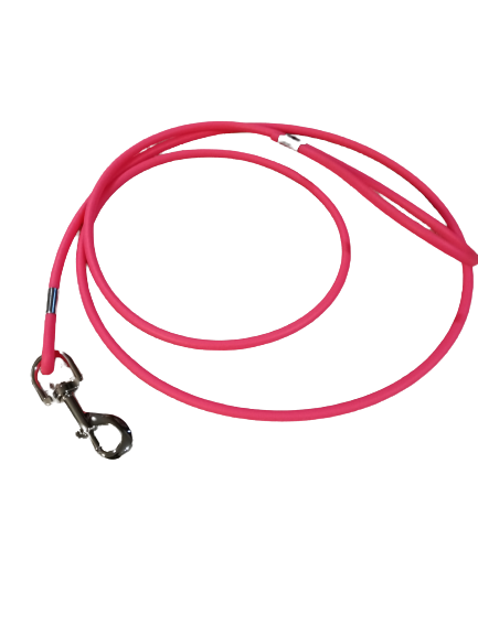 Pink biothane cord leash heavy duty 5/8in cord 6ft length